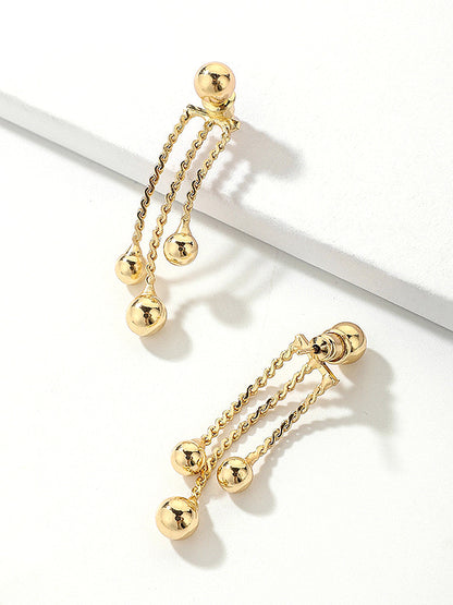 Altın Sallantılı Küpeler