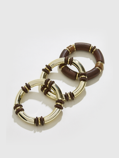 İstife Edilebilir Ahşap ve Reçine Bileklik