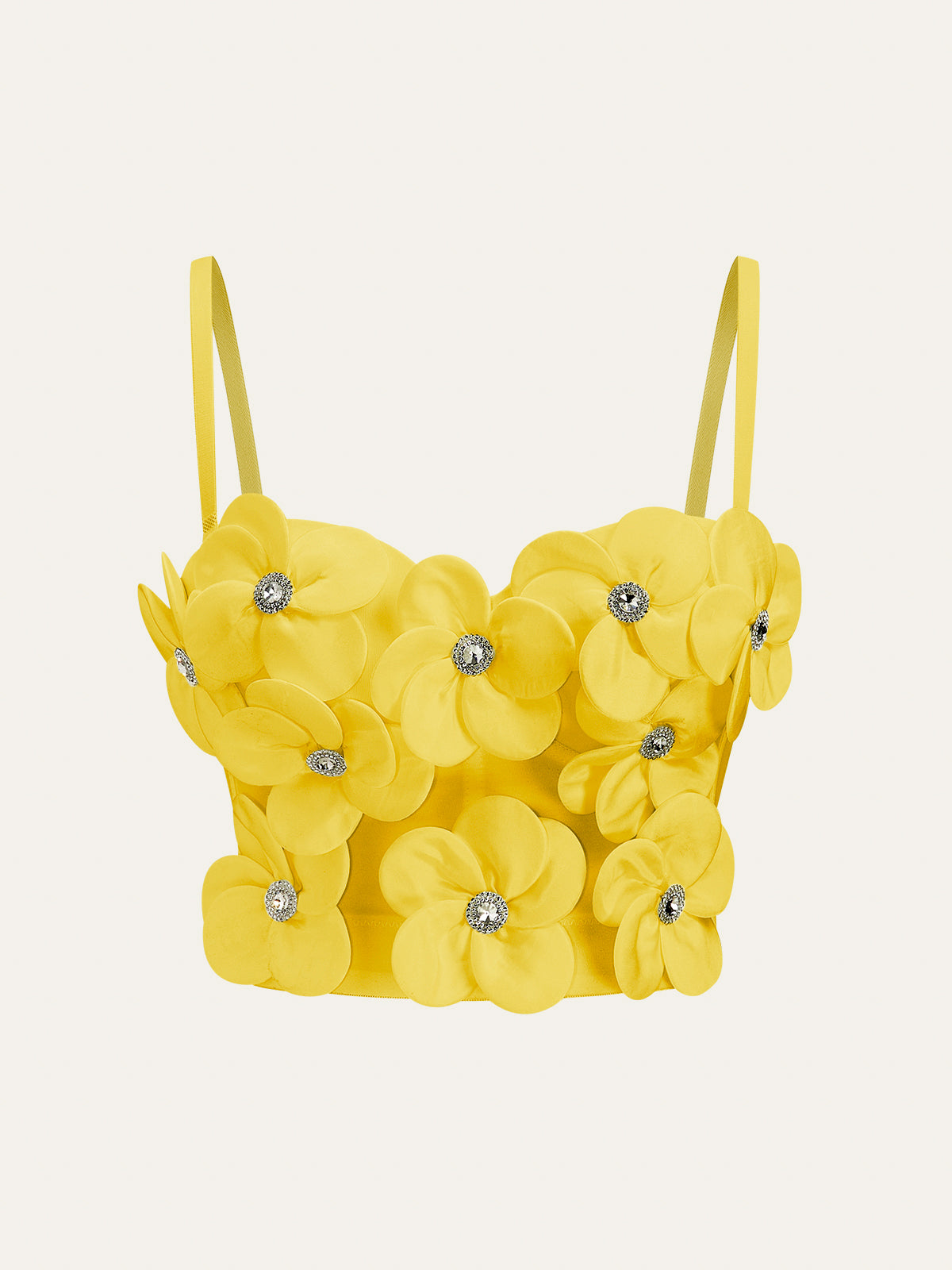 3D Çiçek Desenli Korse