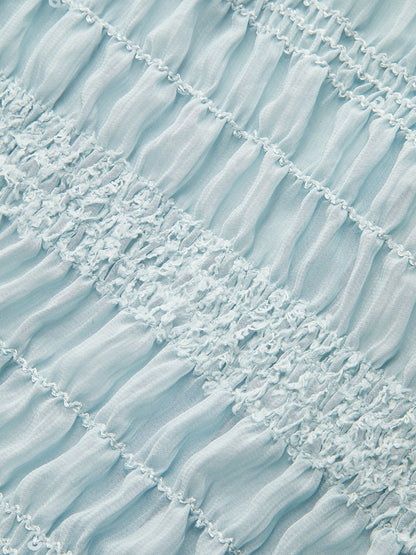 Büzgülü Volanlı Bluz