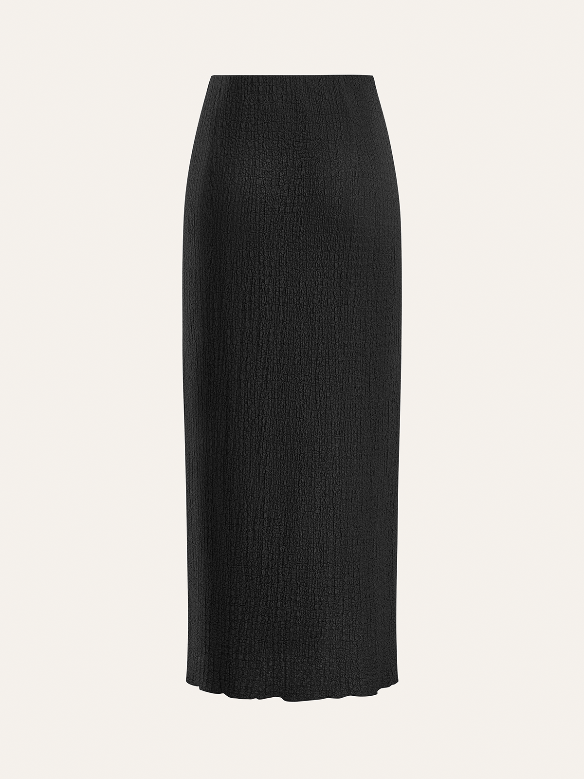 Dekor Düğmeli Üst ve Midi Etek Takımı