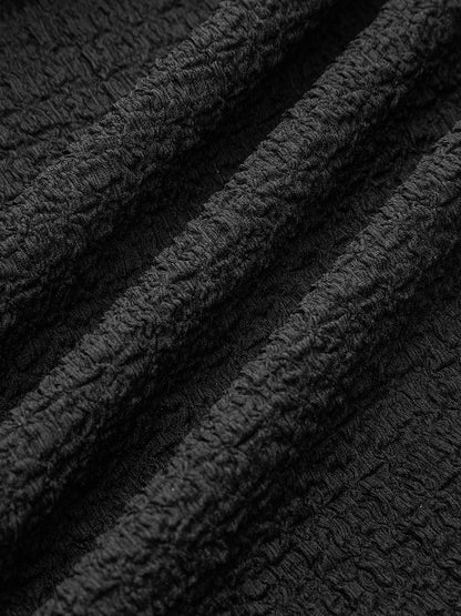 Dekor Düğmeli Üst ve Midi Etek Takımı