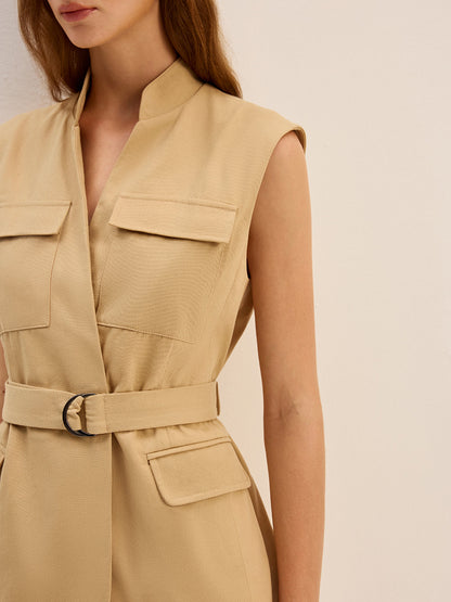 Kemerli Kolsuz Kargo Yelek