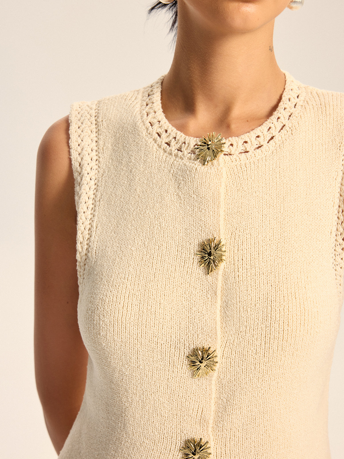 Tığ İşi Örgü Yelek