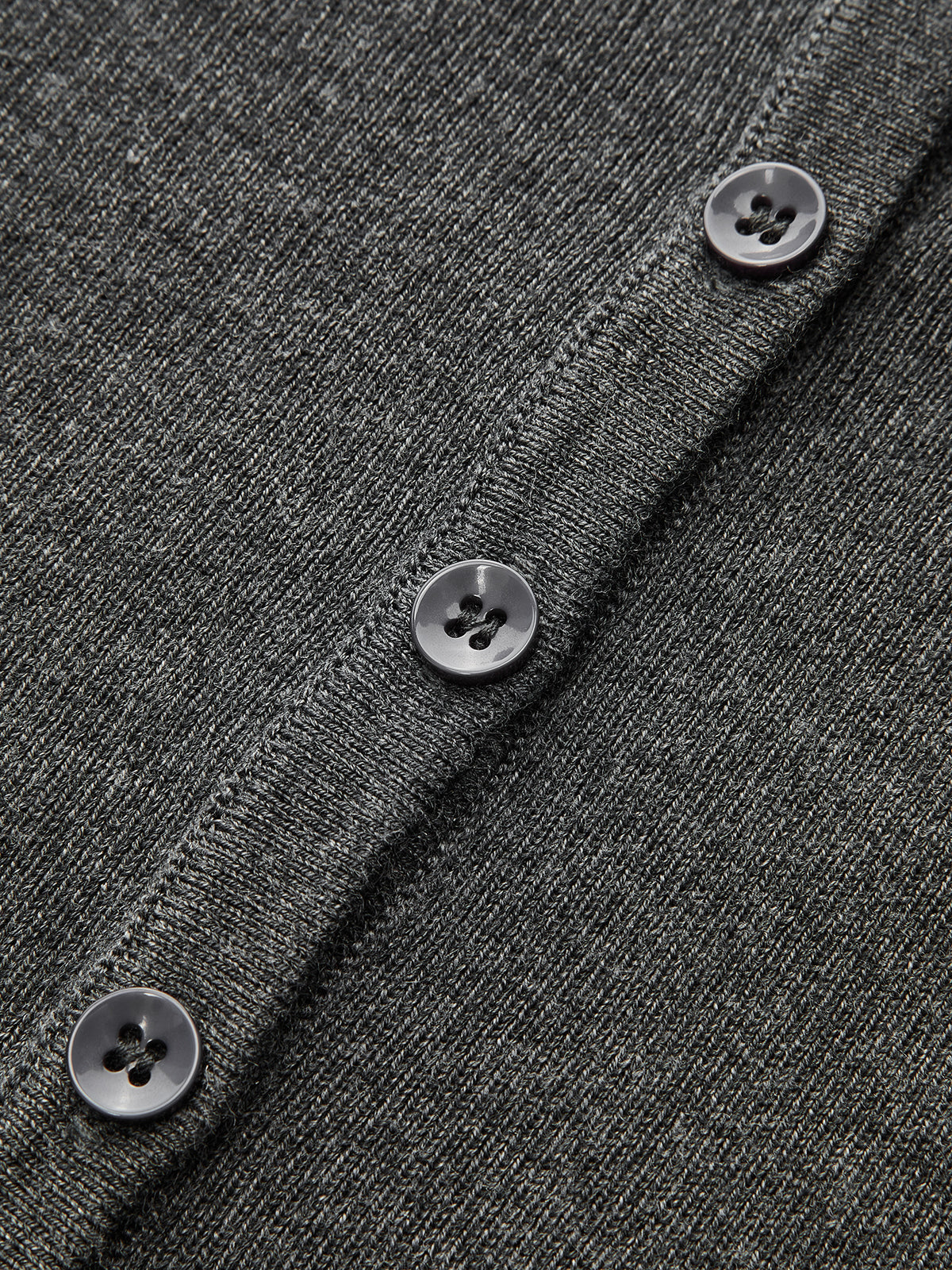 Yün Karışımlı Fitted Düğmeli Örgü Üst