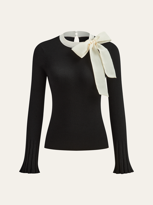 Fiyonklu Geniş Paçalı Kazak