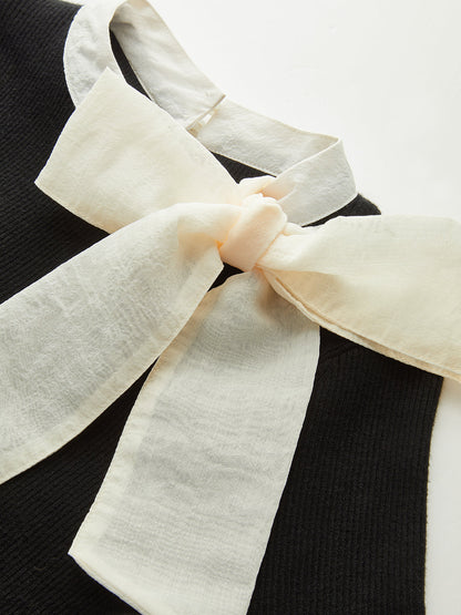 Fiyonklu Geniş Paçalı Kazak