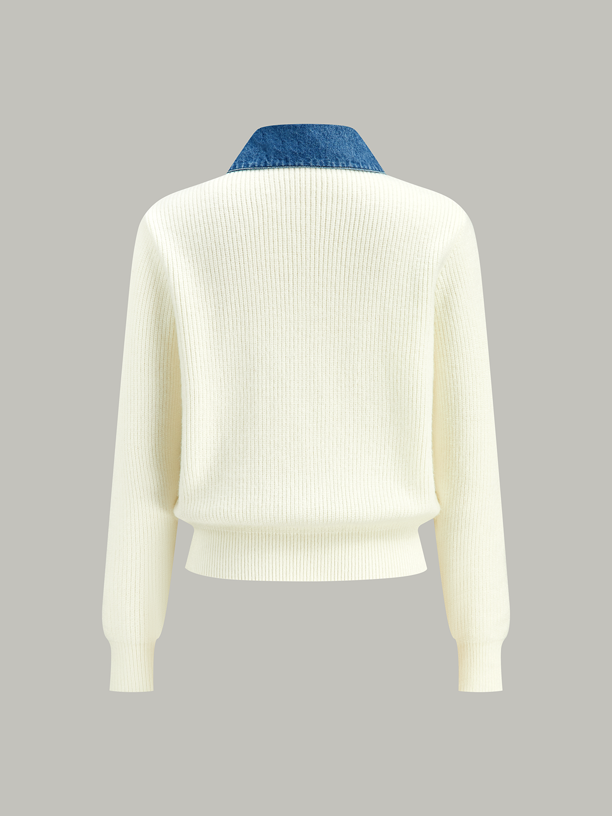 Kot Kenarlı Düğmeli Örgü Hırka