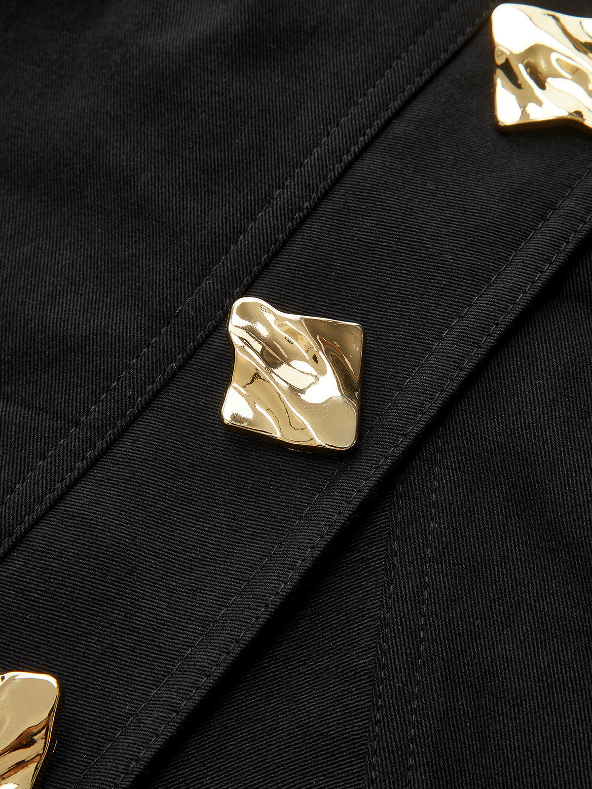 Metal Detaylı Asimetrik Etek Mini Etek