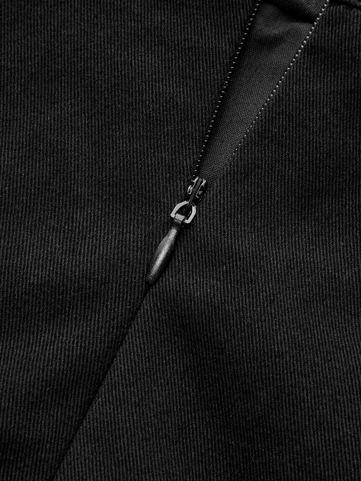 Metal Detaylı Asimetrik Etek Mini Etek