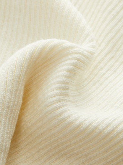 Kaburga Örgü Metal Düğmeli Atlet