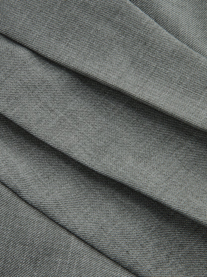 Büzgülü Bel V Yaka Asimetrik Üst