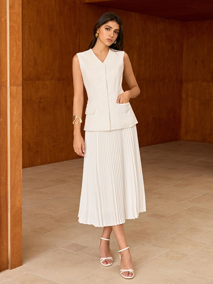 Kolsuz Ön Düğmeli Yelek