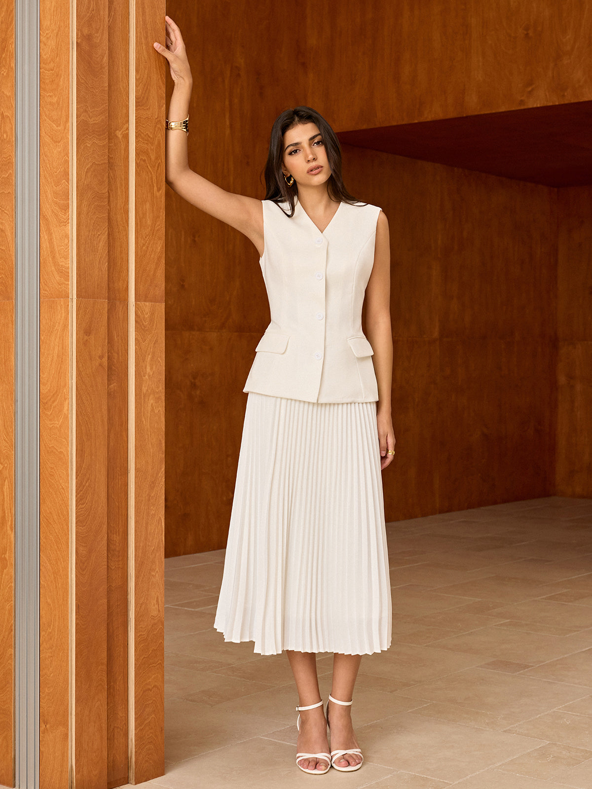 Kolsuz Ön Düğmeli Yelek