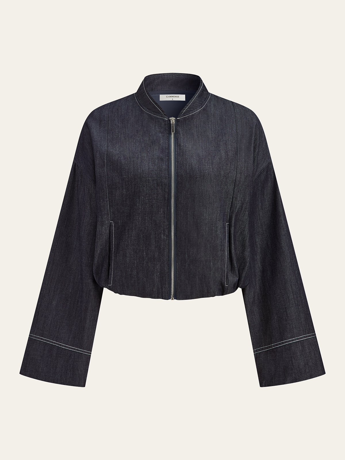 Fermuarlı Ön Ceket ve Pileli Mini Etek Takımı