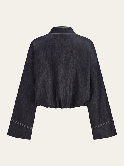 Fermuarlı Ön Ceket ve Pileli Mini Etek Takımı