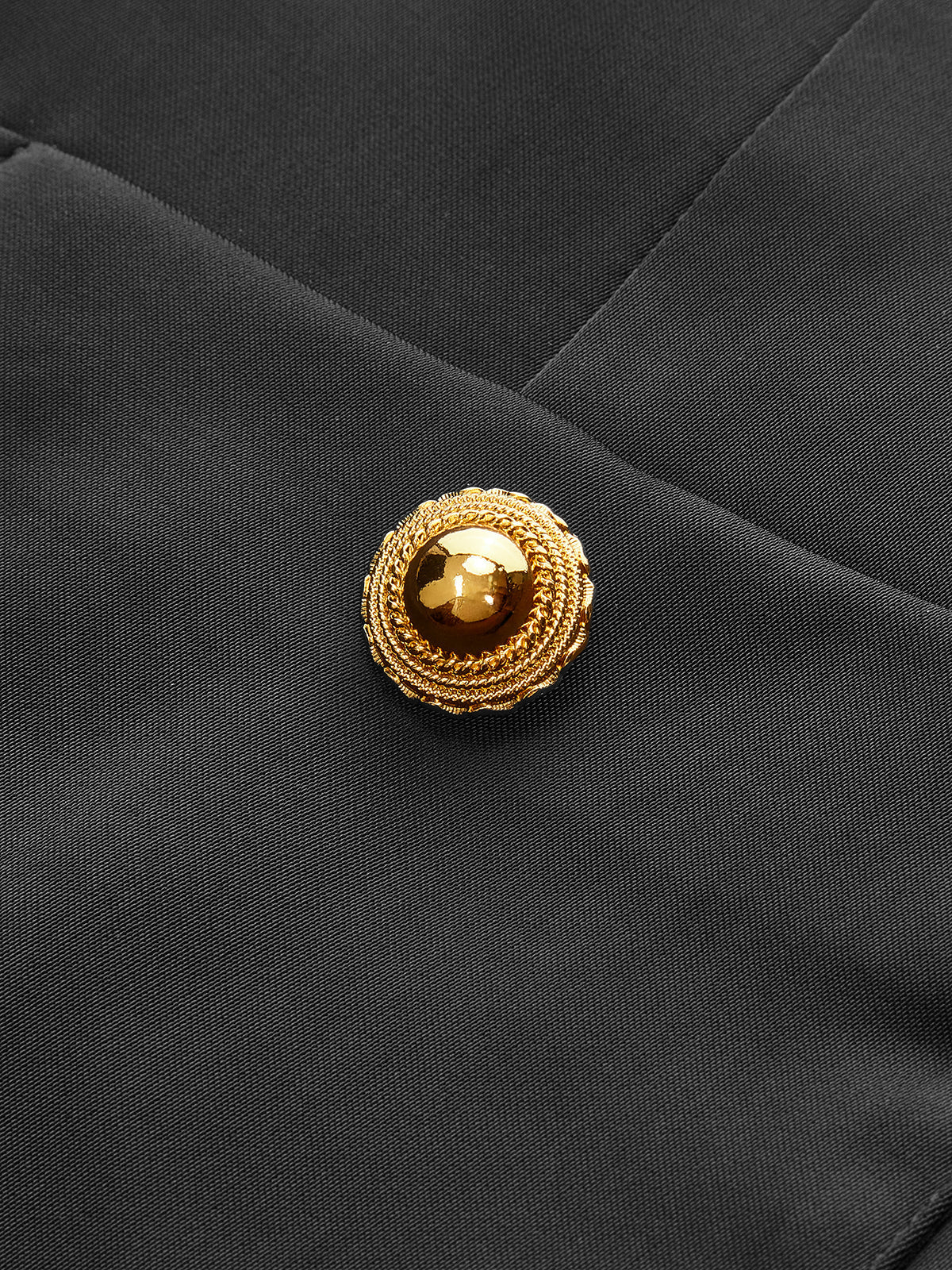 Kemersiz Volanlı Etek Metal Düğmeli Mini Elbise