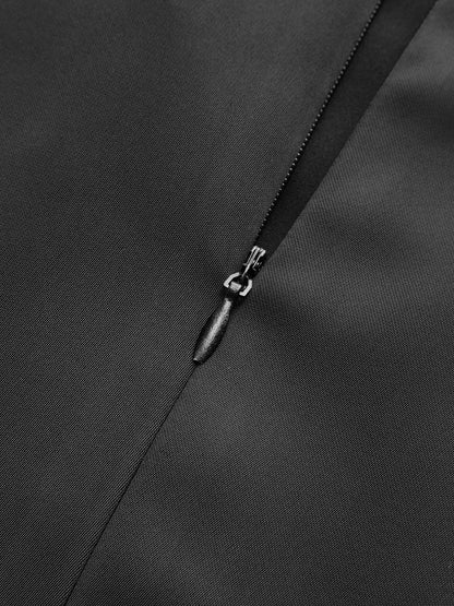 Kemersiz Volanlı Etek Metal Düğmeli Mini Elbise