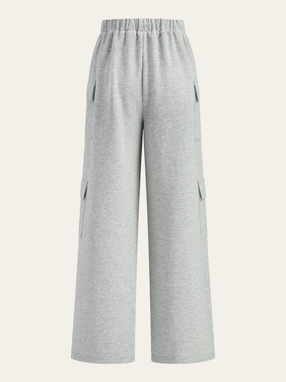 Bağcıklı Bel Geniş Paça Kargo Pantolon