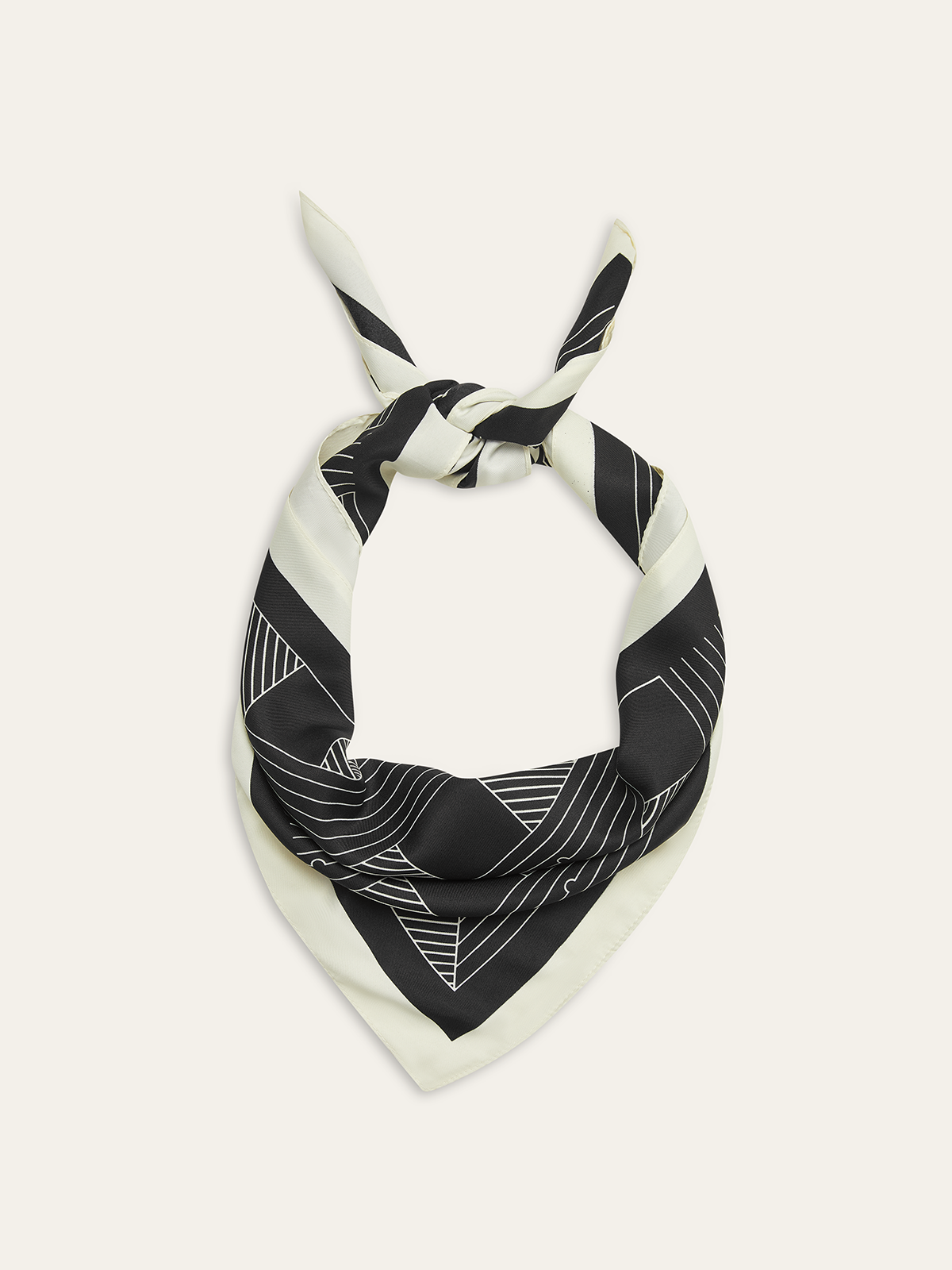 Geometrik Desenli Kare Atkı