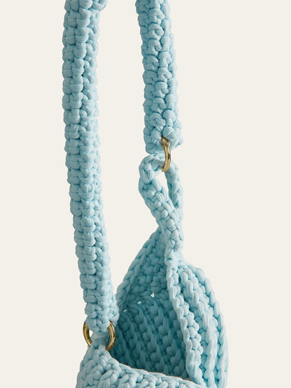 Tığ İşi Deniz Kabuğu Şeklinde Çanta