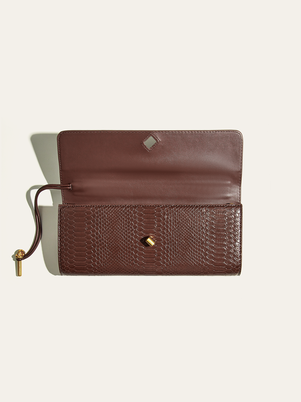 Timsah Kabartmalı PU Deri Çanta