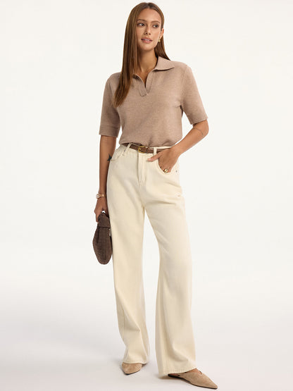 Kısa Kollu Örme Polo Üst