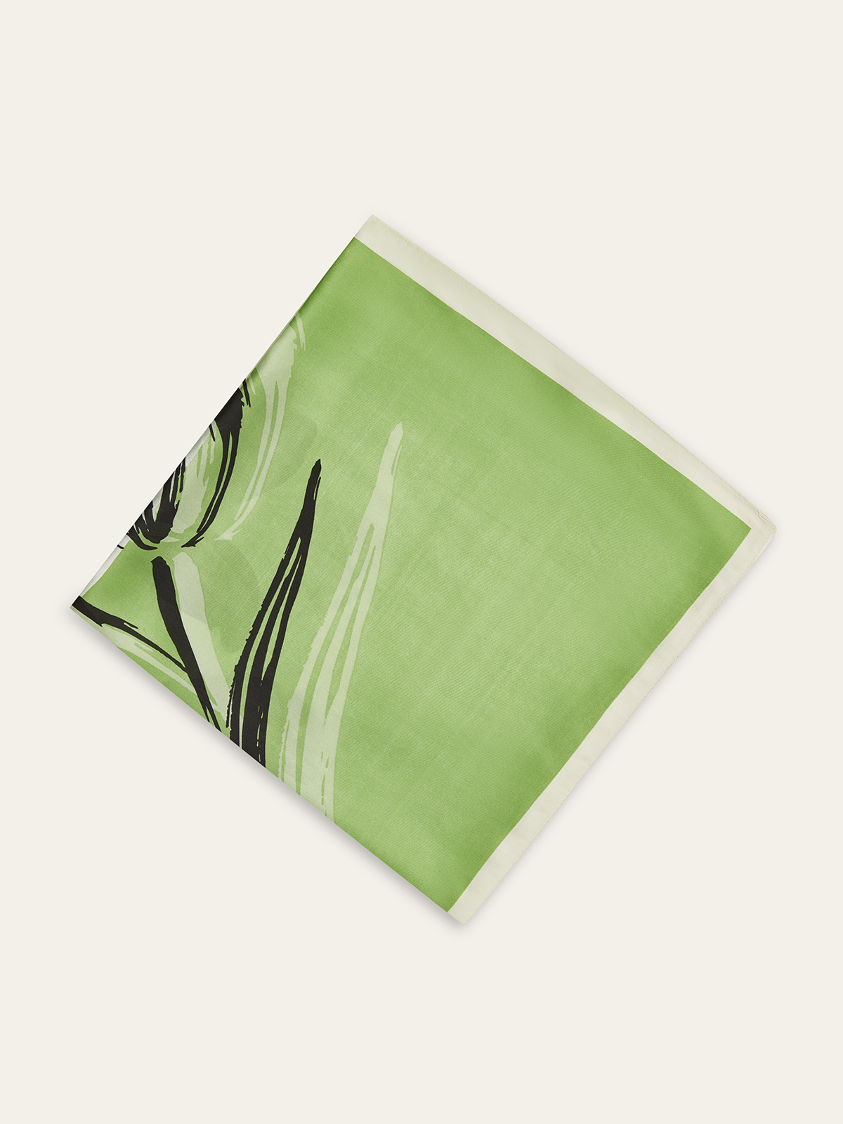 Çiçek Desenli Kare Eşarp