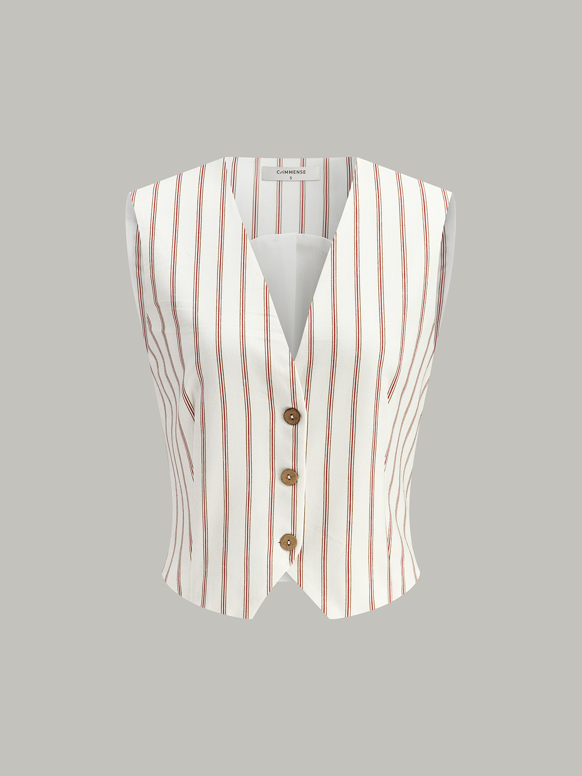 Kemerli Çizgili Şort Takımı