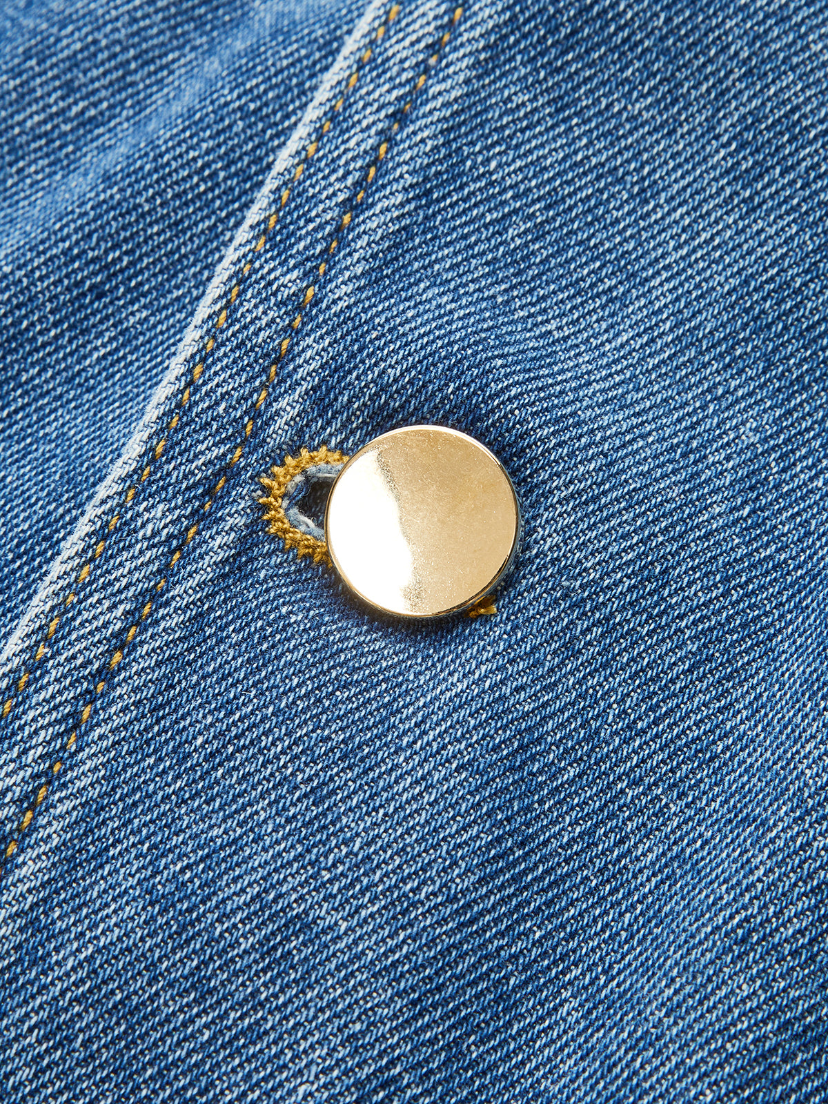 Önü Düğmeli Kot Yelek