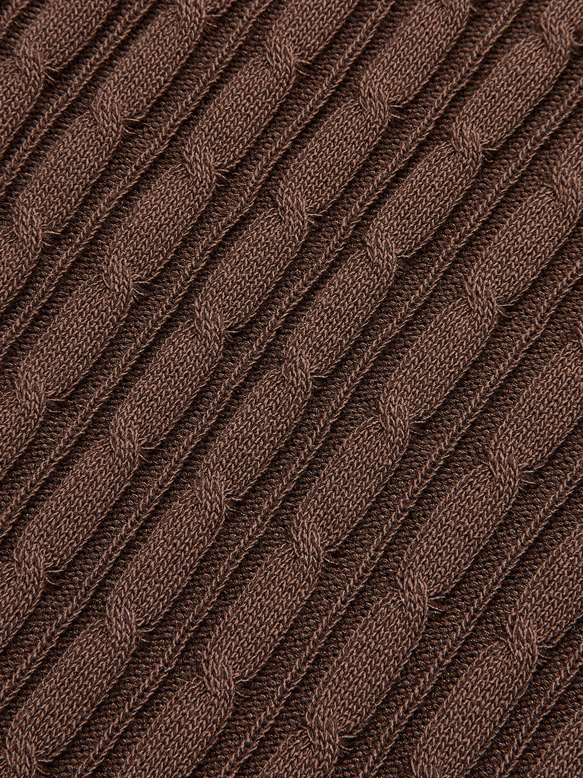 Kablo Örgü Kısa Kollu Polo Elbise