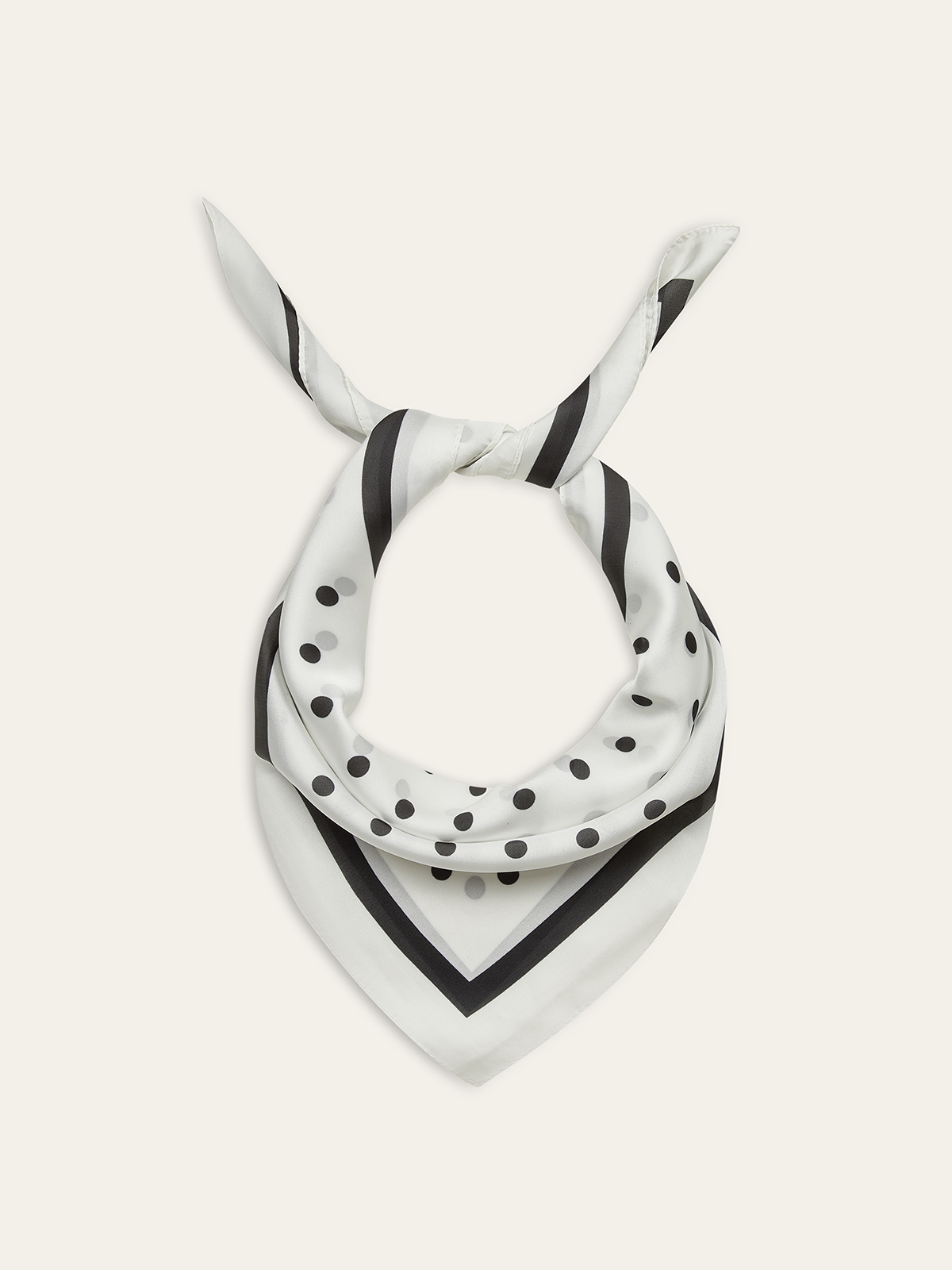 Puantiyeli Kare Eşarp