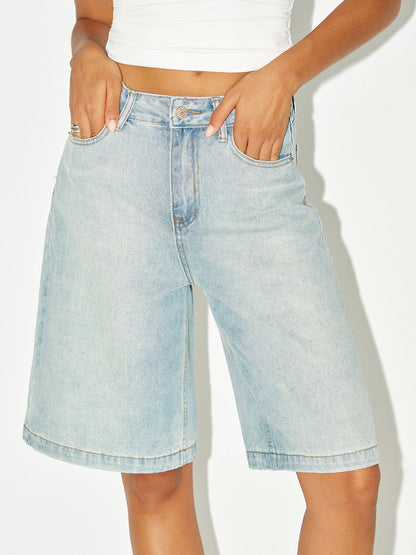 Orta Bel Kot Bermuda Şort