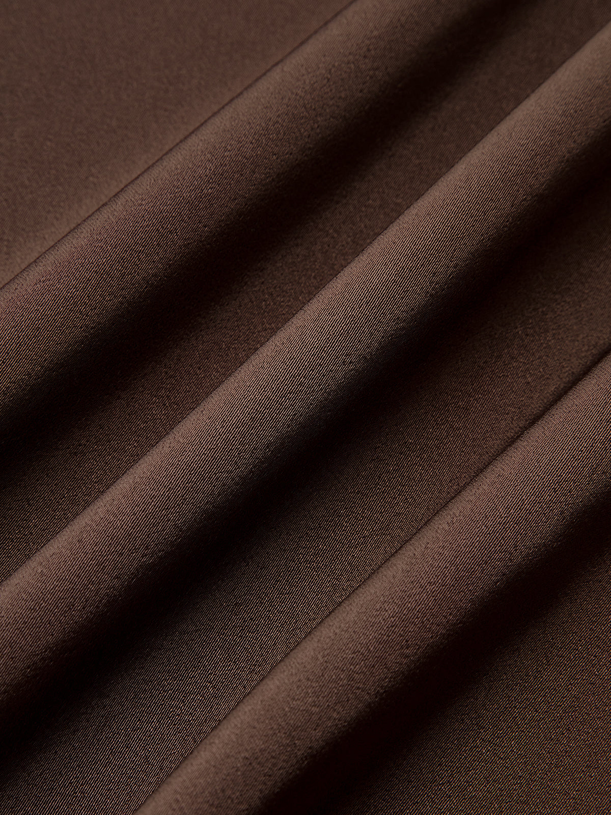 Saten Kapüşonlu Yaka Midi Elbise Kemerli