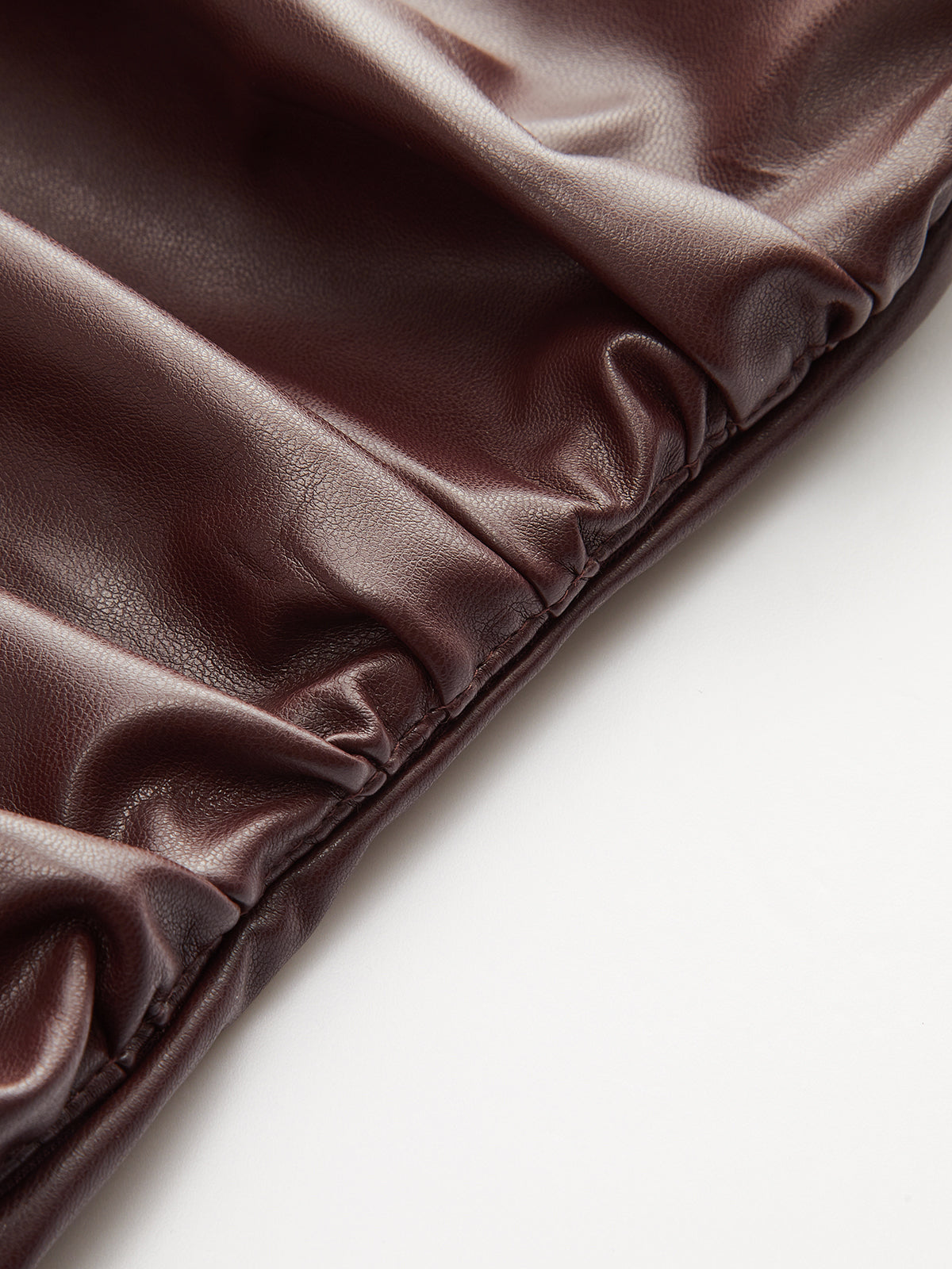 Tek Omuzlu PU Deri Atlet