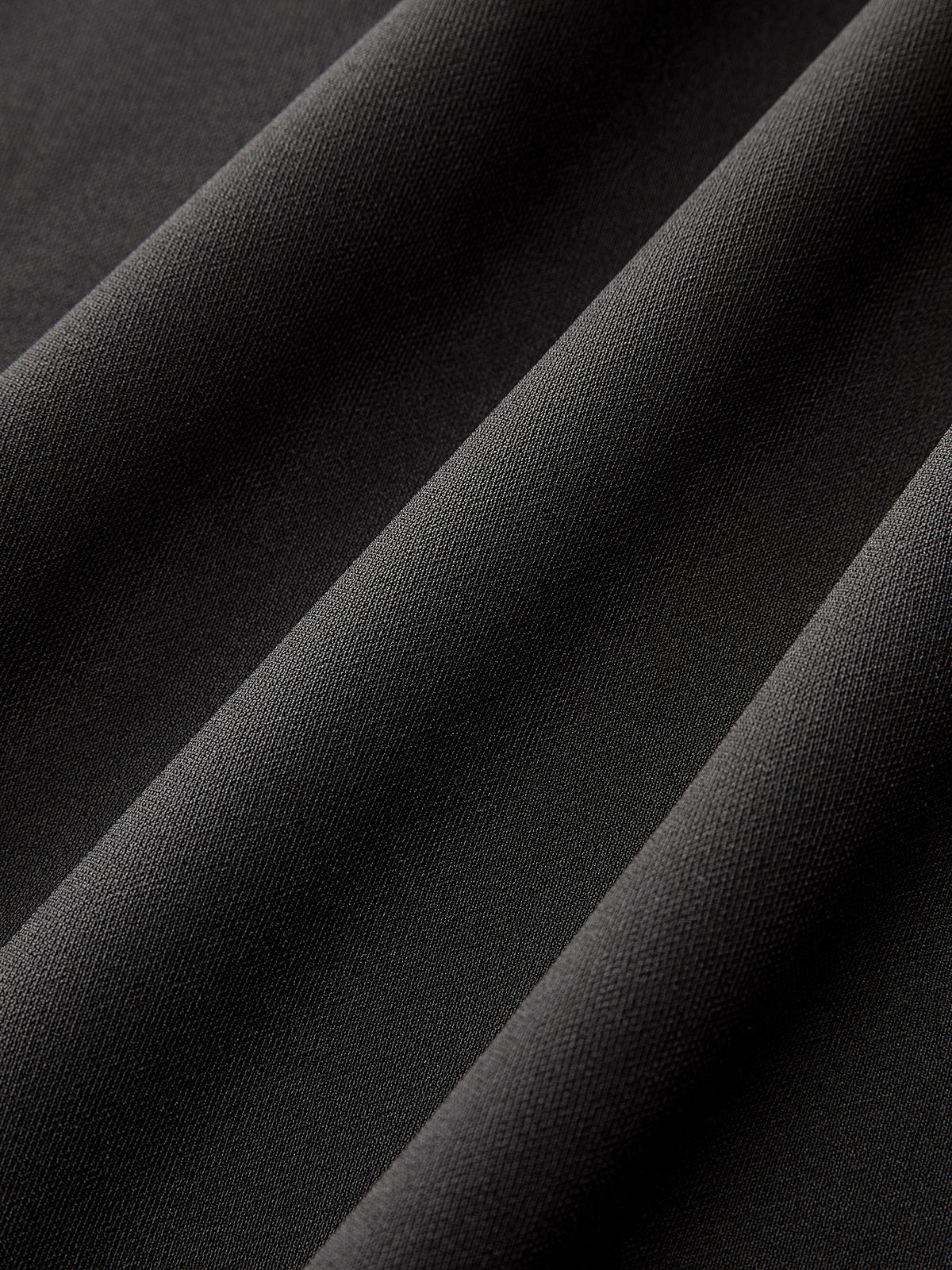 Kesik Kontrast Yaka Uzun Elbise