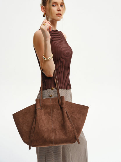 PU Büyük Kapasiteli Tote Çanta