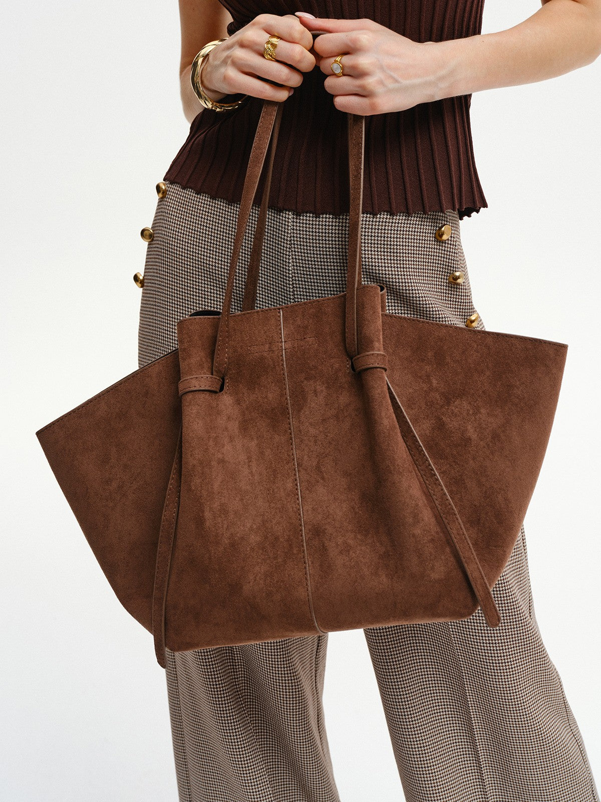 PU Büyük Kapasiteli Tote Çanta