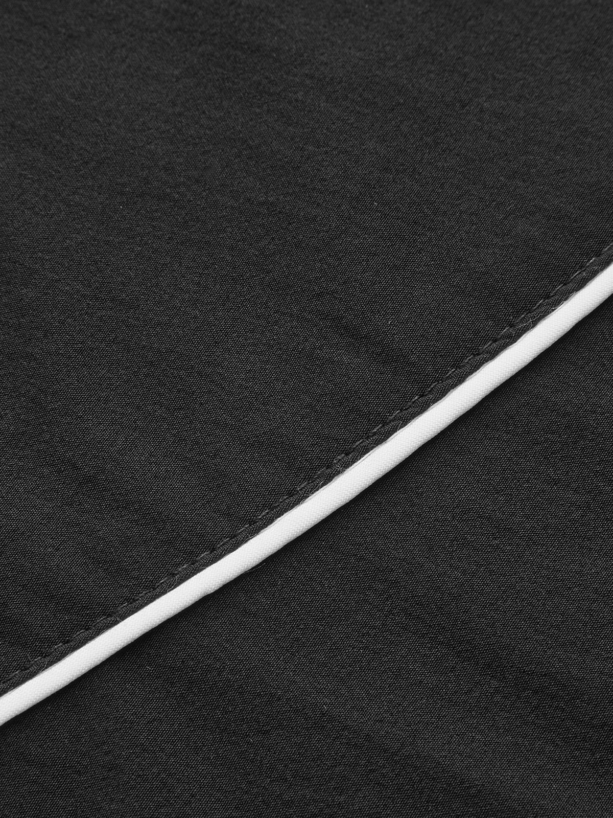 Kontrast Bel Bantlı Bağcıklı Geniş Paça Pantolon