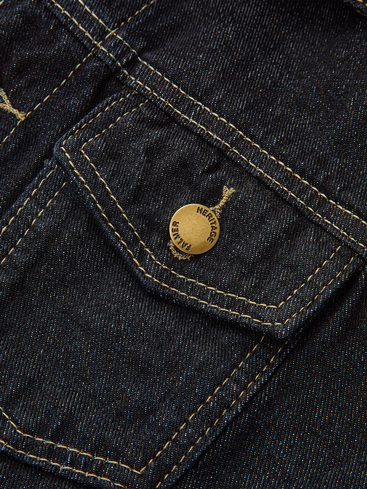 Metal Düğmeli Kot Ceket