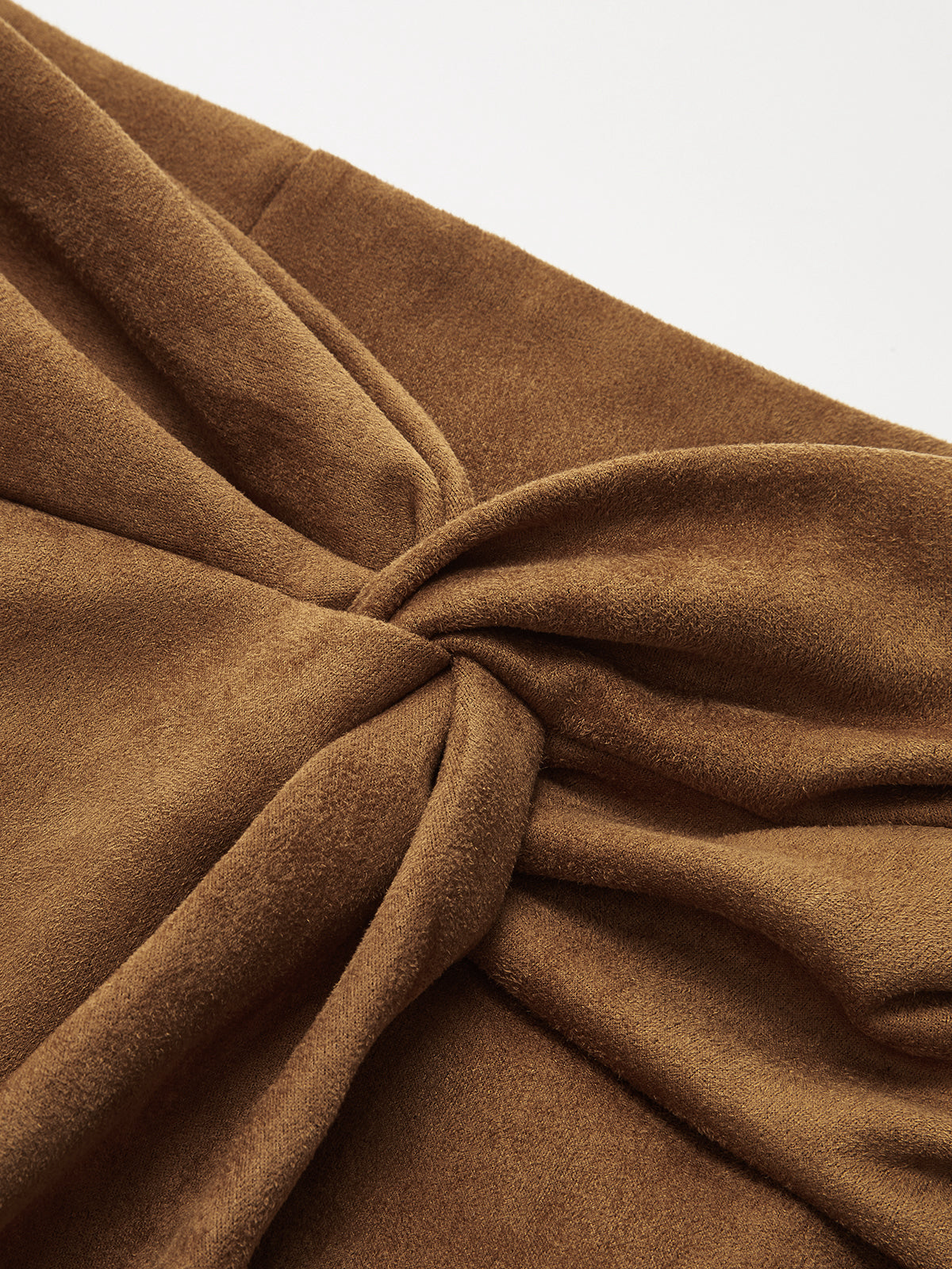 Süet Twist Mini Etek