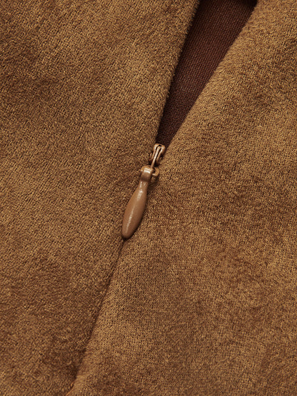 Süet Twist Mini Etek