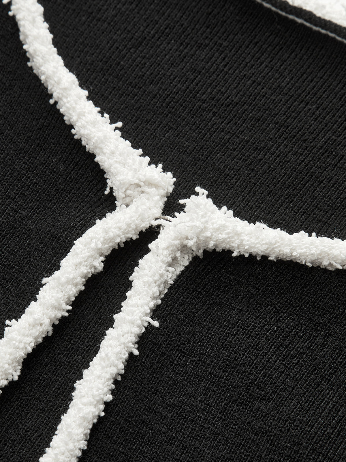 Kontrast Kenarlı Yün Karışımlı Hırka