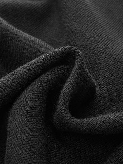 Kontrast Kenarlı Yün Karışımlı Hırka