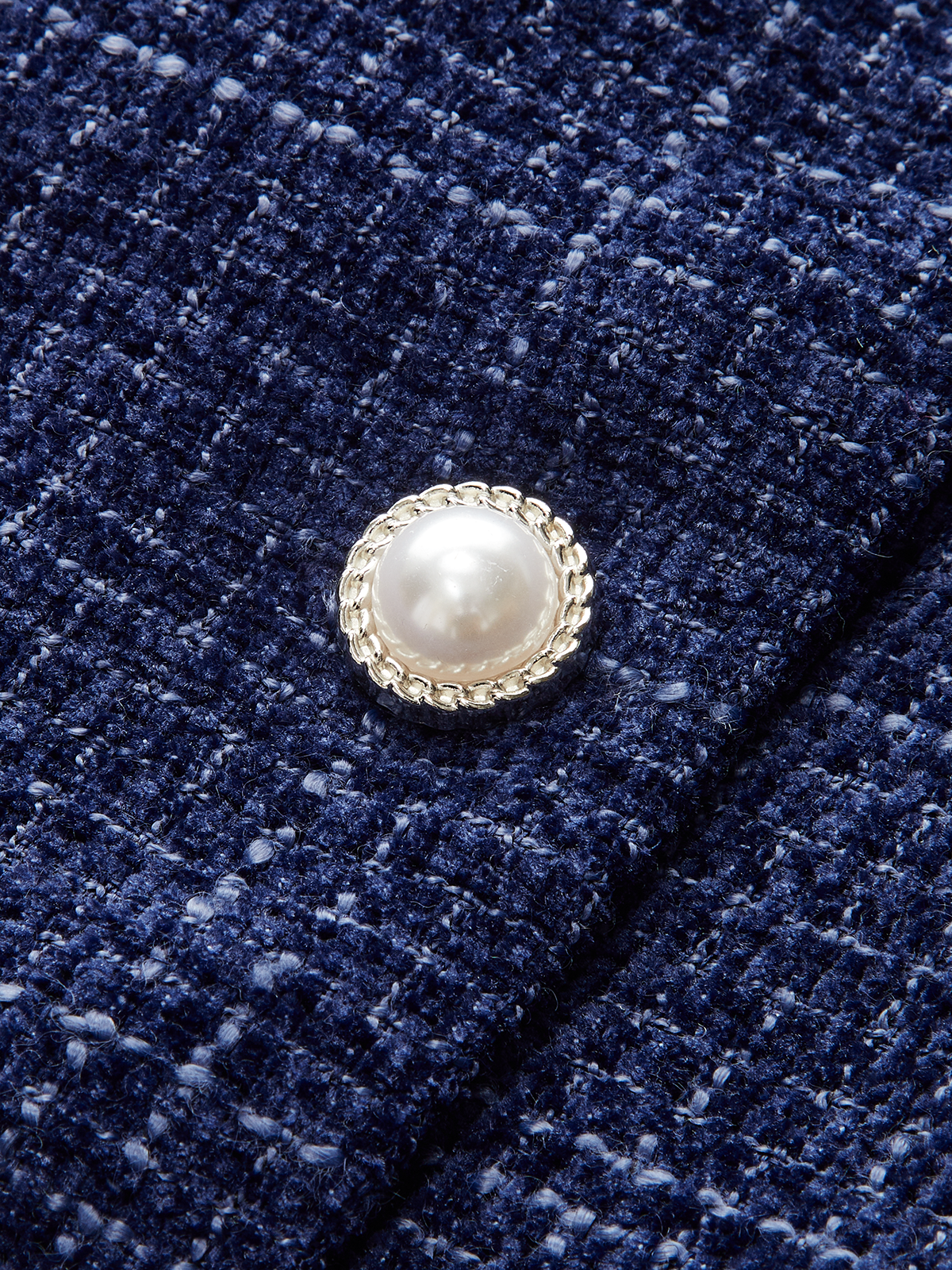 Pileli Etek Ucu Fiyonk Yaka Tweed Mini Elbise