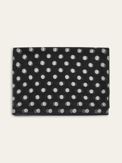 Polka Dot Şeffaf Eşarp