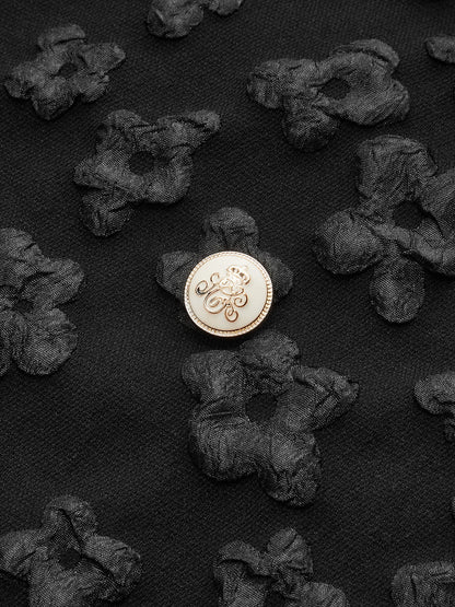 Çiçek Desenli Yüksek Bel Etek