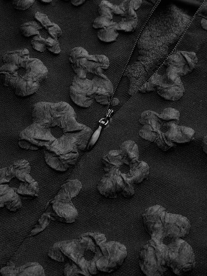 Çiçek Desenli Yüksek Bel Etek