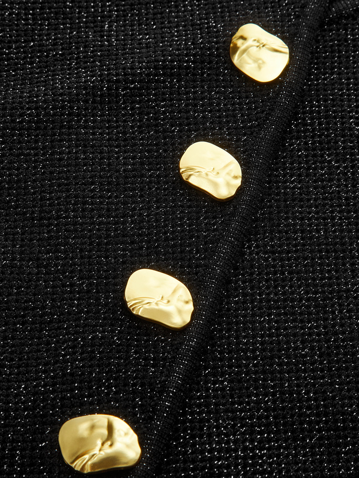 Asimetrik Düğmeli Kazak Yelek