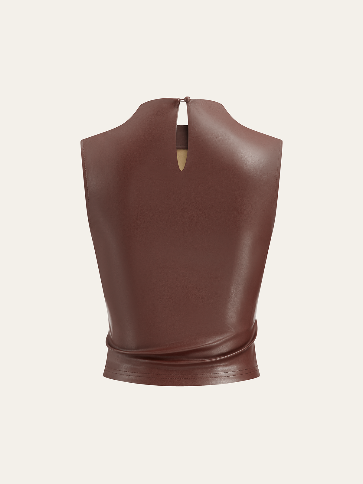 PU Deri Büzgülü Asimetrik Atlet